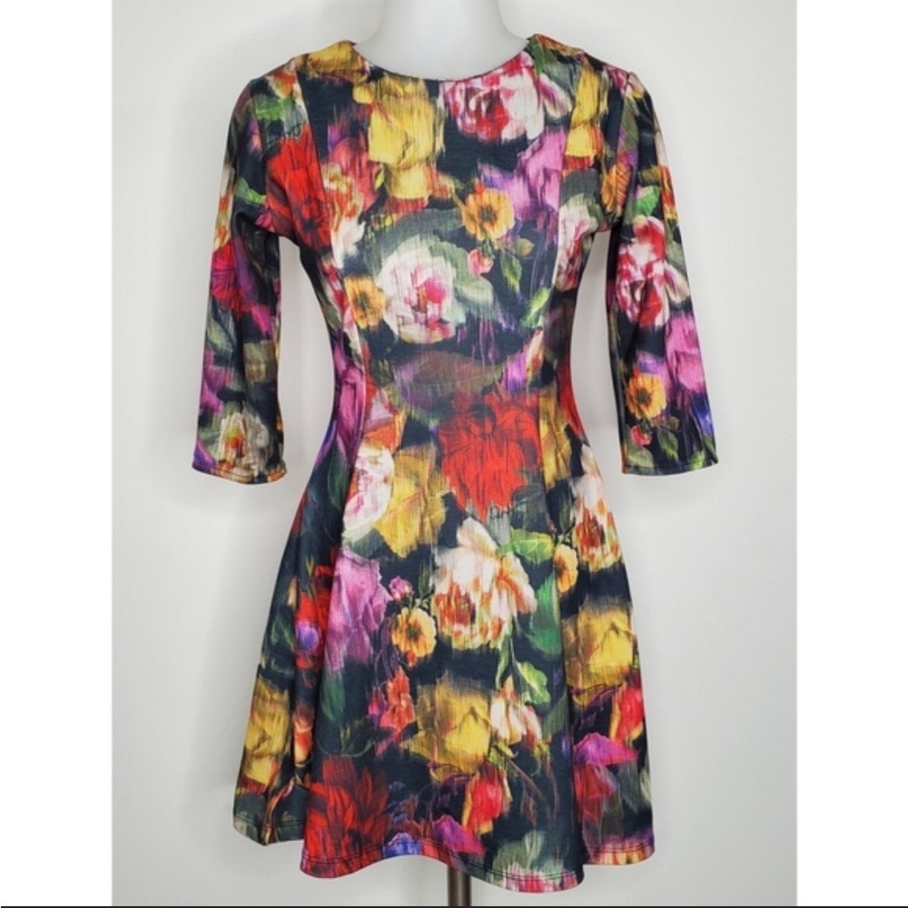 Zara Cute Rainbow Floral Dress FX JC